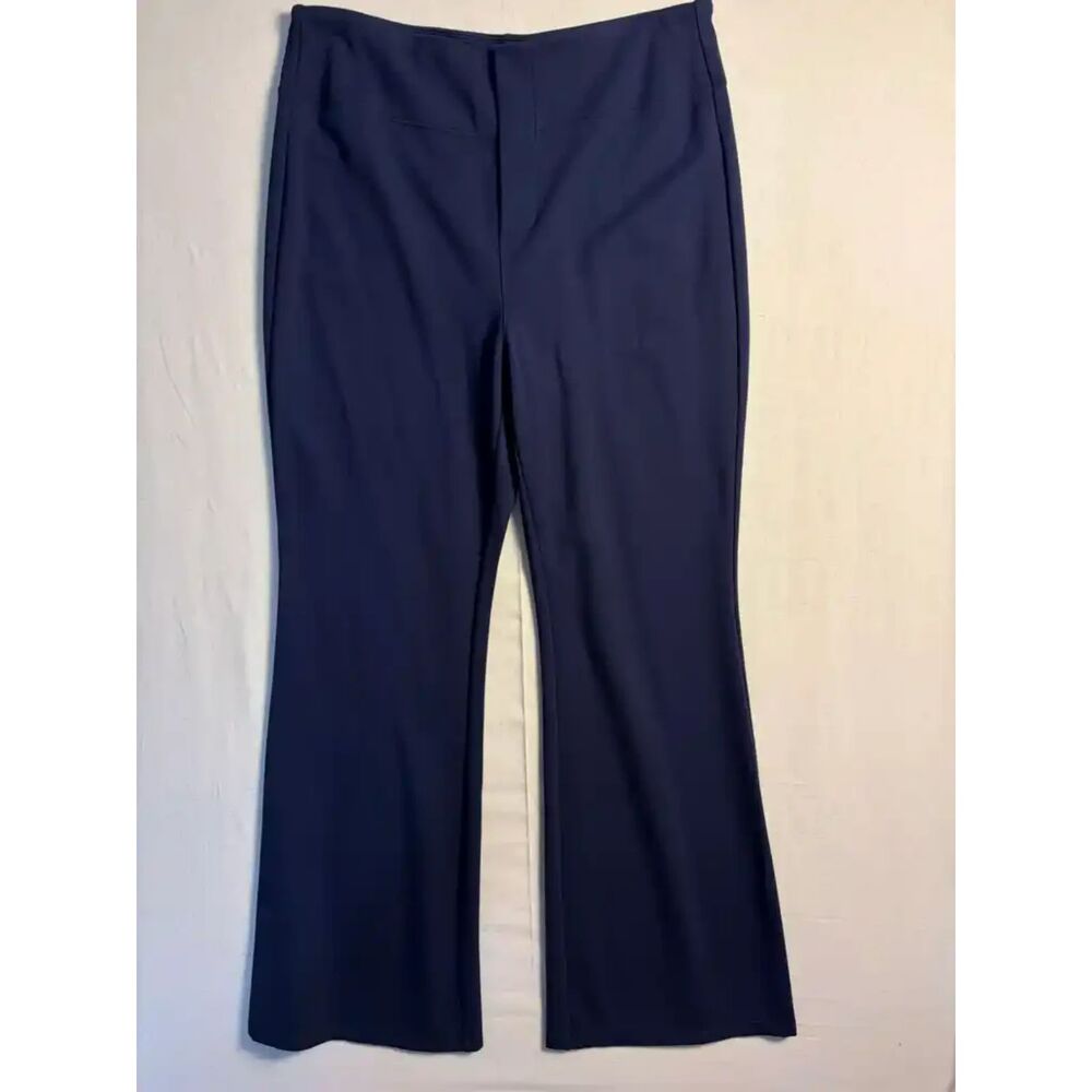 Halara Flex High-Waisted Flare Work Pants Navy Large Petite NWT